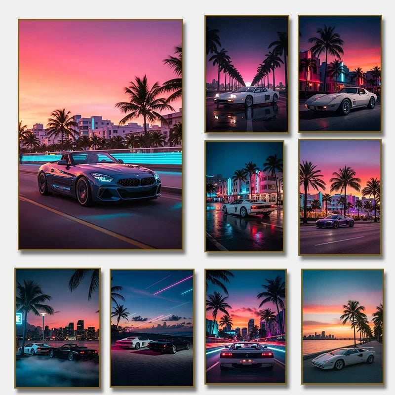 Póster de lujo Miami